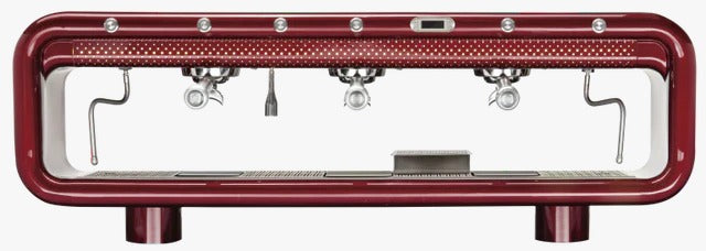 Aremde Nexus One Gravimetric - BeanBurds CMI Equipment 2 Groups / Merlot Red Espresso Machine