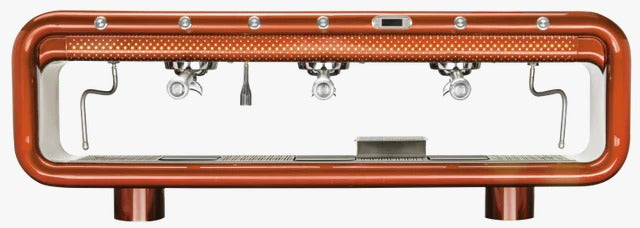 Aremde Nexus One Gravimetric - BeanBurds CMI Equipment 2 Groups / Sunset Orange Espresso Machine