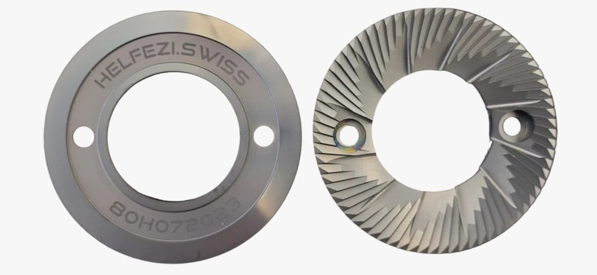 Helfezi Swiss 80 mm Alinox Coated Burr Set - BeanBurds CMI Equipment Default Title Accessories
