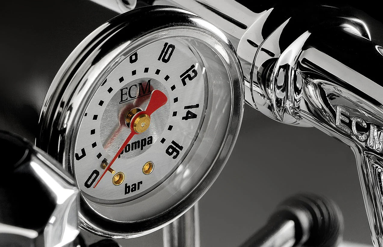 Synchronika II – Dual Boiler System with Rotary Pump - BeanBurds BonCafe Chrome Espresso Machine