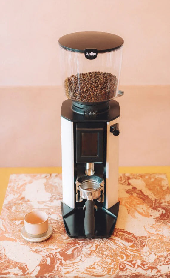 ANFIM ALBA COFFEE GRINDER - BeanBurds Al Menhaz White Coffee grinder