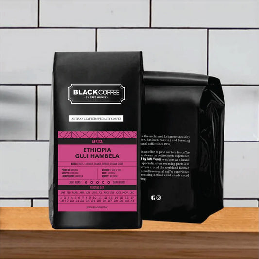 Ethiopia Guji Hambela - BeanBurds Black Coffee By Cafe Younes 250g / Rakweh / Turkish Coffee Beans