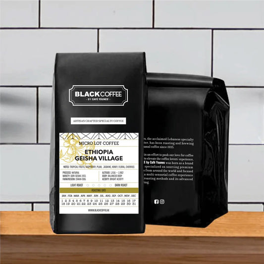 Ethiopia Gesha - BeanBurds Black Coffee By Cafe Younes 250g / Rakweh / Turkish Coffee Beans