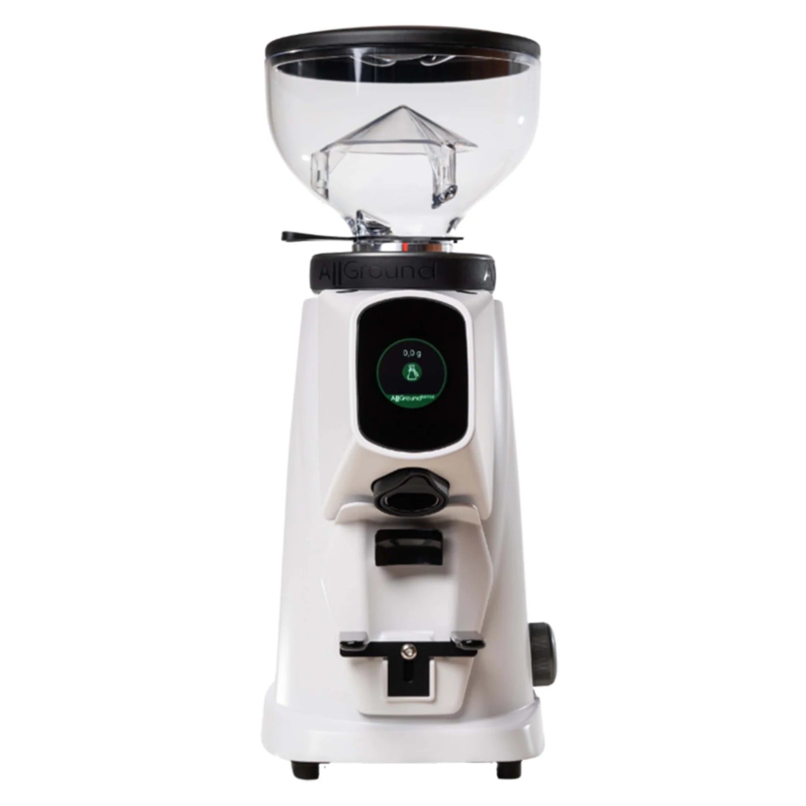 Fiorenzato AllGround Sense - Grind by Weight Deep Black Matt - BeanBurds Al Menhaz White Mat Coffee grinder