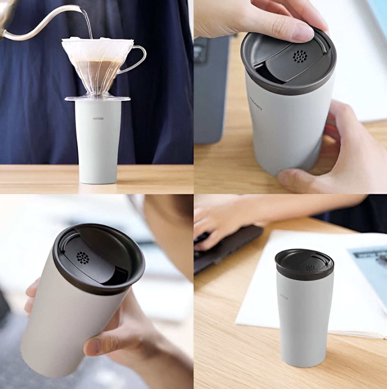 Hario Insulated Tumbler with Lid 300 - BeanBurds CMI Equipment Accessories