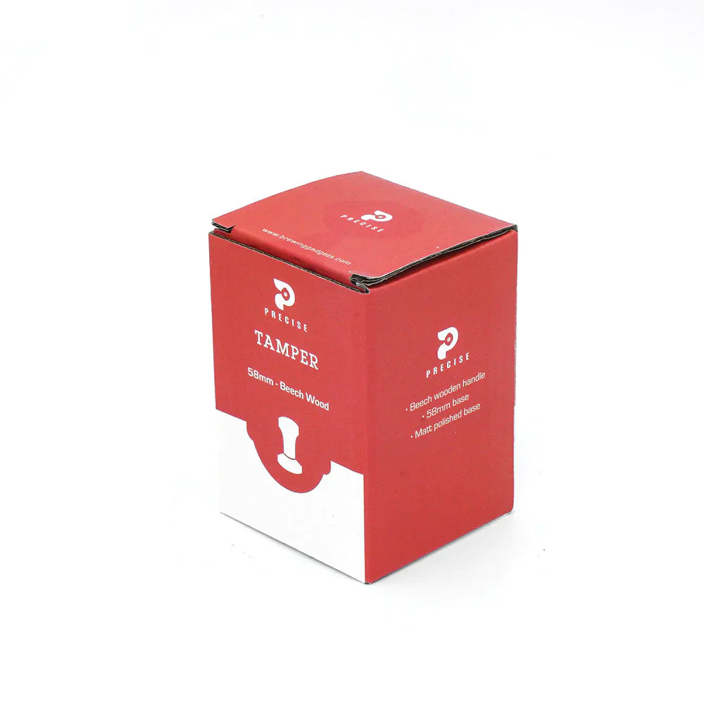 Precise Beech Wooden Handle Tamper, 58mm