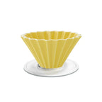 Origami Dripper M with Plastic Holder - BeanBurds Brewing Gadgets Yellow Coffee Dripper