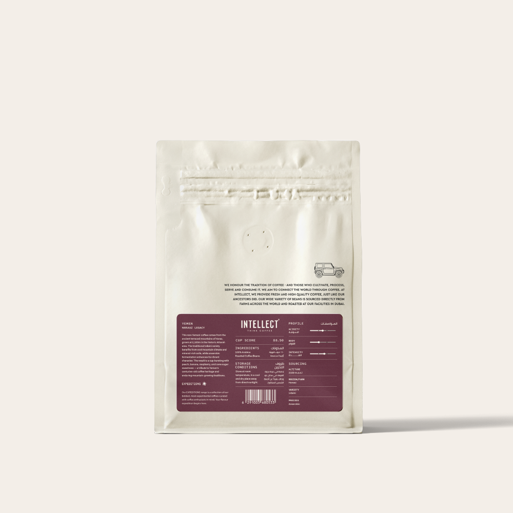 Yemen Haraaz Legacy by Intellect Coffee - specialty coffee - BeanBurds UAE