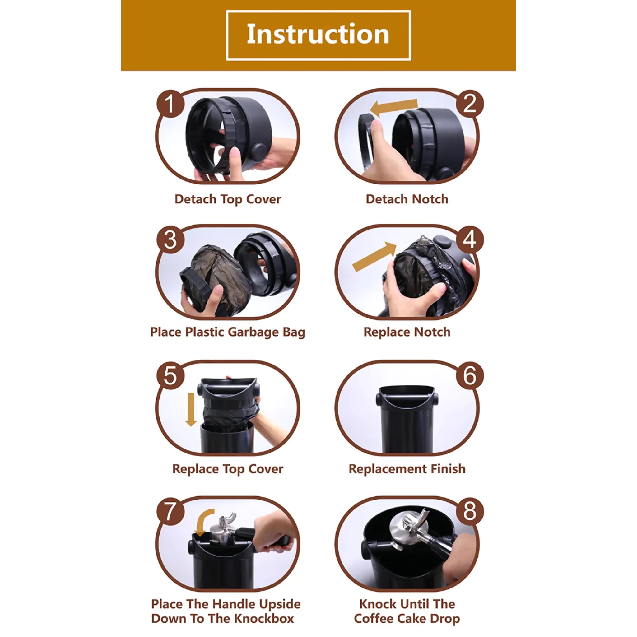 WPM TR 150 Knock Box - BeanBurds Coffx Black Coffee Machines and Equipment