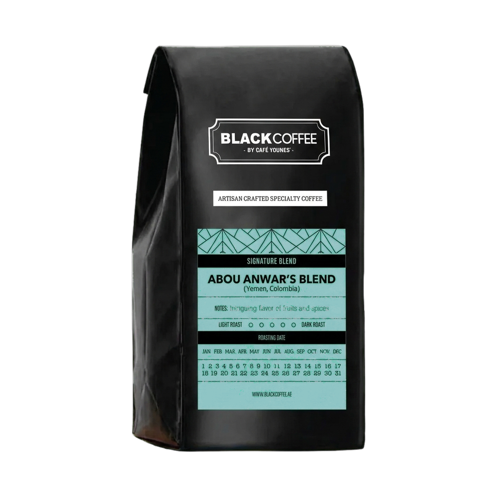 Abou Anwar's Blend — upright transparent coffee hero