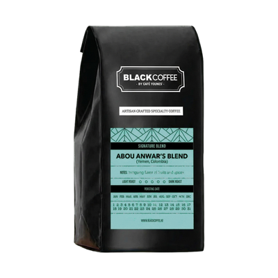 Abou Anwar's Blend — upright transparent coffee hero