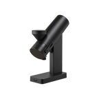 Acaia Orbit Coffee Grinder, Black (Mazzer 0033M) – Flat Burr Electric Grinder — product view on transparent background