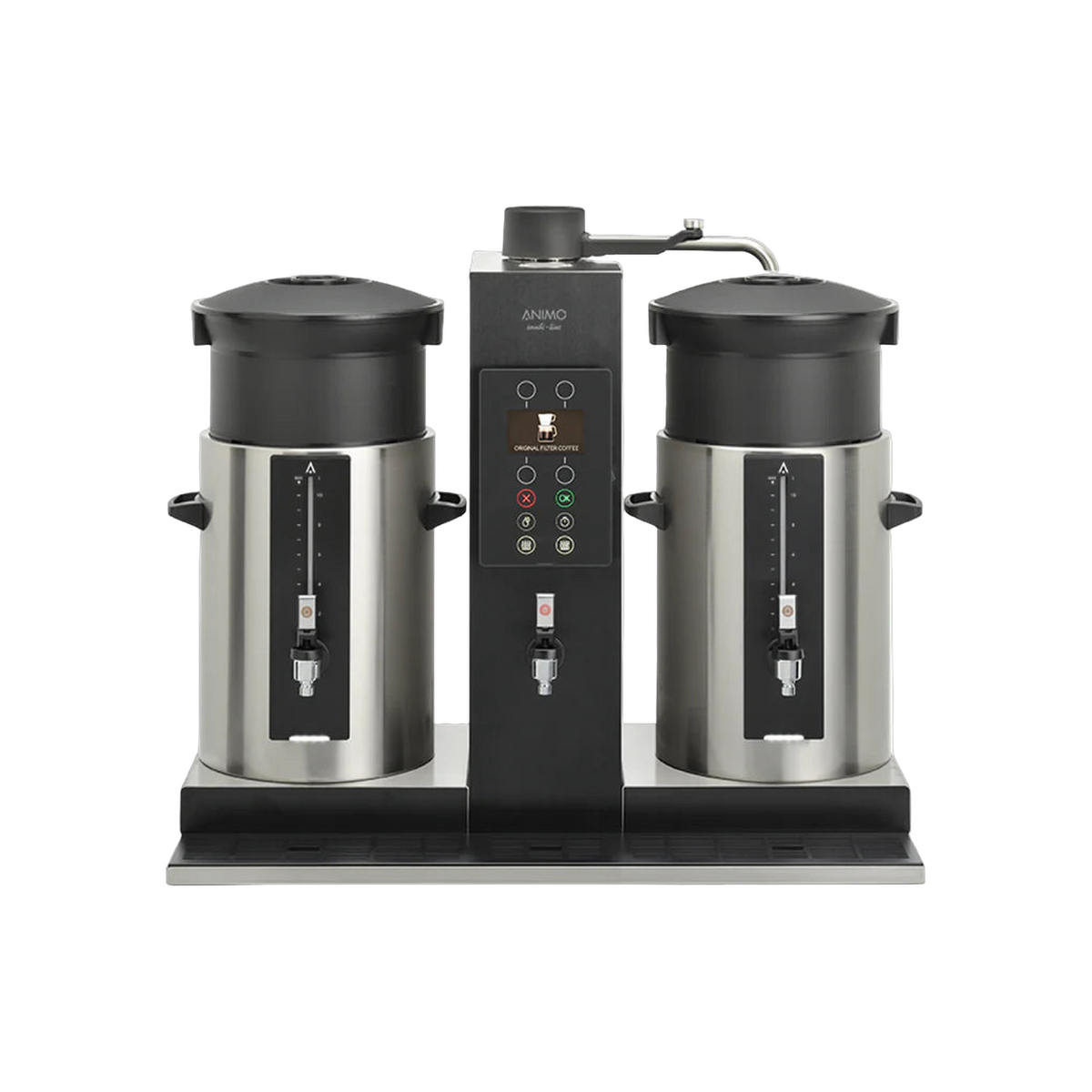 Animo CB 2x10W Combi-Line - Commercial Coffee Machine with Hot Water Heater — square product photo with transparent padding