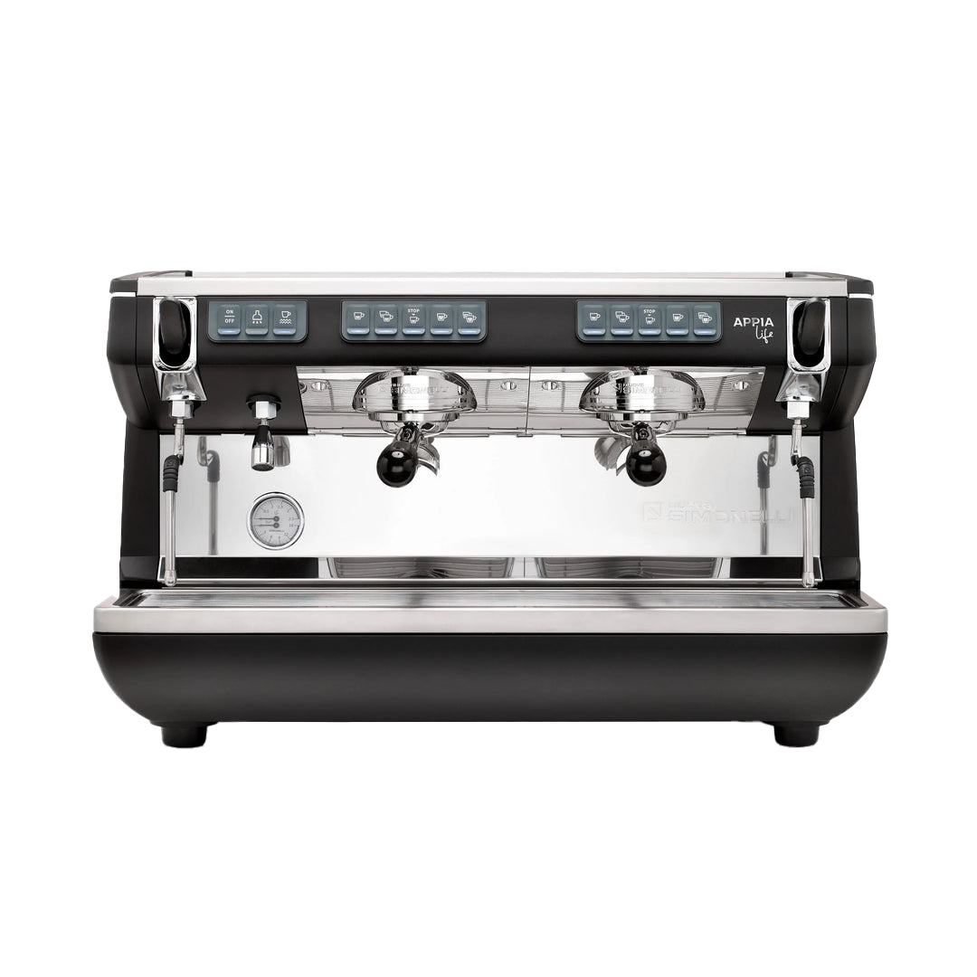 Nuova Simonelli Appia Life 2 Group Volumetric - BeanBurds CMI Equipment Black Coffee Machine