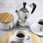 Bialetti Moka Express Coffee Maker - Silver - BeanBurds Brewing Gadgets 3 Cups Brewing Equipment