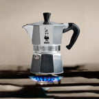 Bialetti Moka Express Coffee Maker - Silver - BeanBurds Brewing Gadgets 3 Cups Brewing Equipment