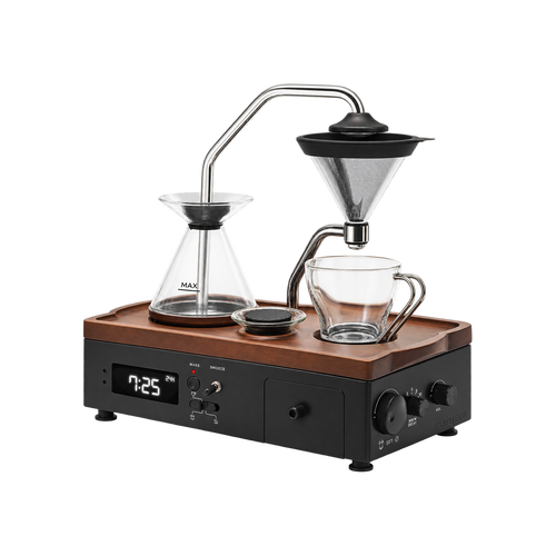 Barisieur™ Tea & Coffee Alarm Clock — product view on transparent background