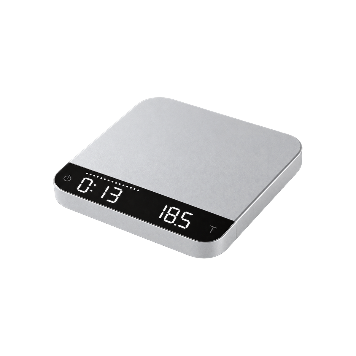 Acaia Lunar — Silver — elevated product view