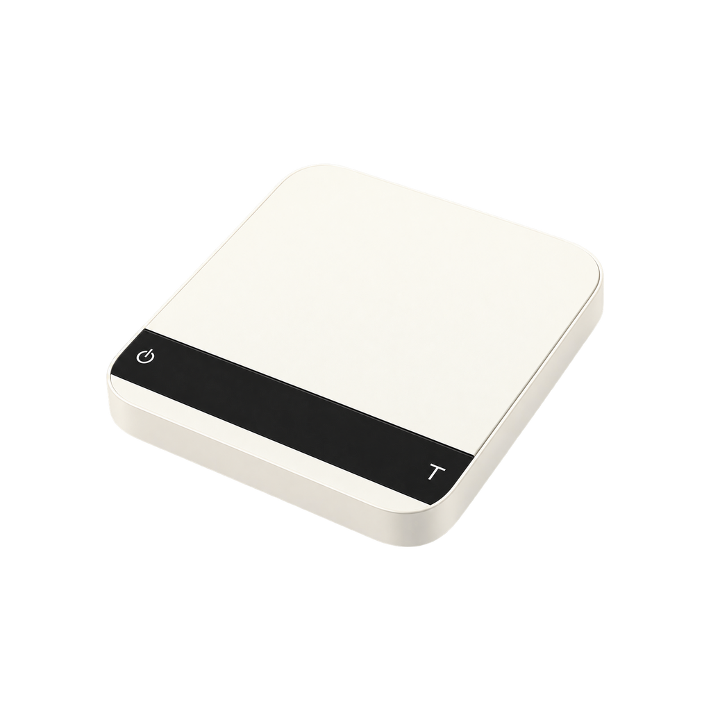 Acaia Lunar Espresso Scale – Precision Digital Scale — White — elevated product view