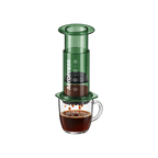 AeroPress Coffee Maker – Clear & Colored — Green — elevated product view