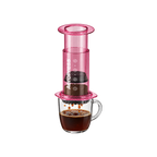 AeroPress Coffee Maker – Clear & Colored — Pink — elevated product view