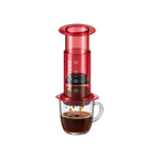 AeroPress Coffee Maker – Clear & Colored — Red — elevated product view