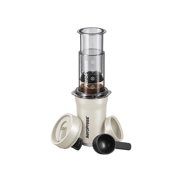 AeroPress Coffee Maker - Go Plus — White — elevated product view