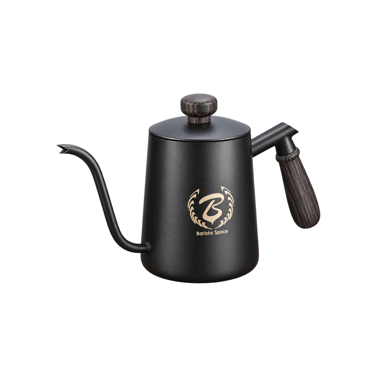 Barista Space Unique Spout Brewing Kettle 600ml — Black — elevated product view