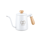 Barista Space Unique Spout Brewing Kettle 600ml — White — elevated product view