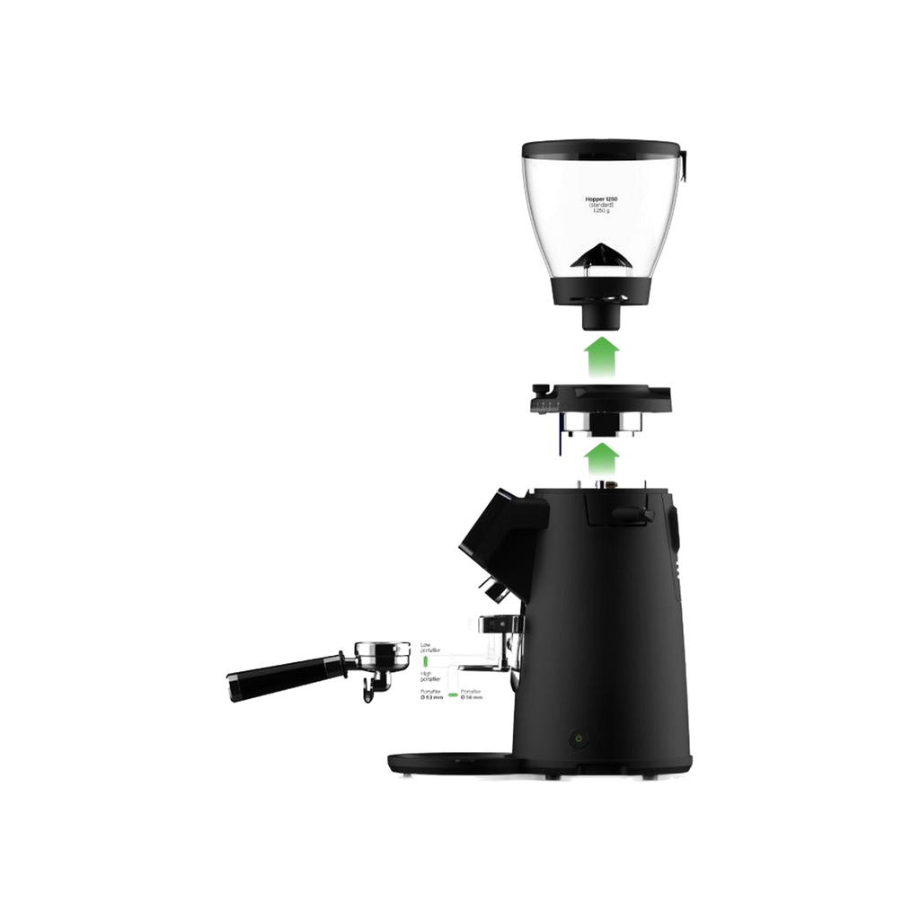 Compak E8 OD Grinder – 83mm, With Red Speed Burrs — original photo; transparent background