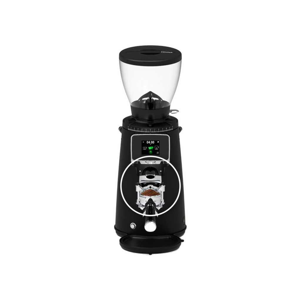 Compak E8 OD Grinder – 83mm, With Red Speed Burrs — original photo; transparent background
