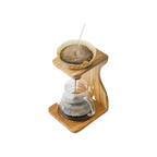 Hario V60 Olive Wood Stand Set — original photo; transparent background