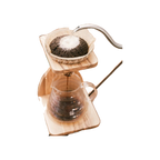 Hario V60 Olive Wood Stand Set — transparent product image