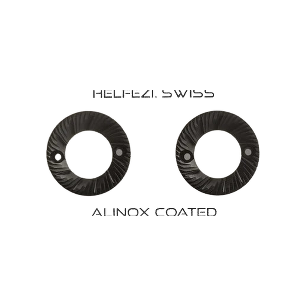 Helfezi Swiss 80 mm Alinox Coated Burr Set — transparent product image