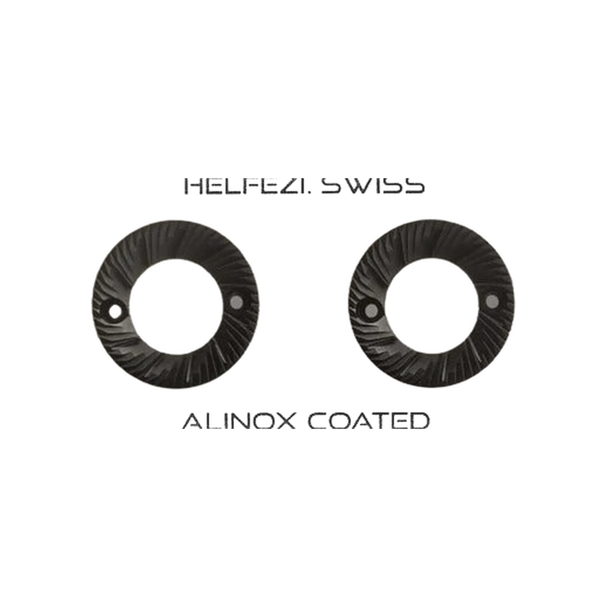 Helfezi Swiss 80 mm Alinox Coated Burr Set — transparent product image