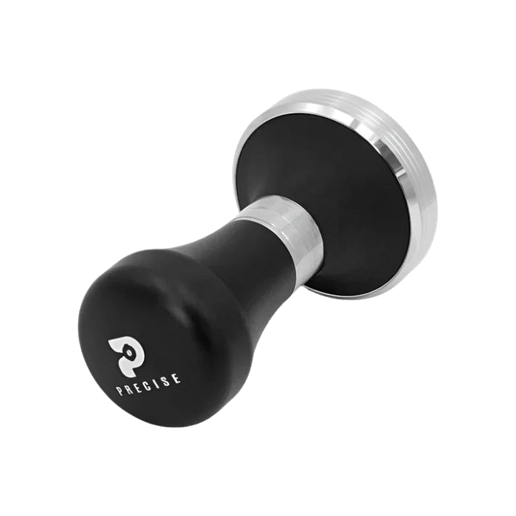 Precise Black Metal Handle Tamper, 58.4mm — original photo; transparent background