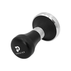 Precise Black Metal Handle Tamper, 58.4mm — original photo; transparent background