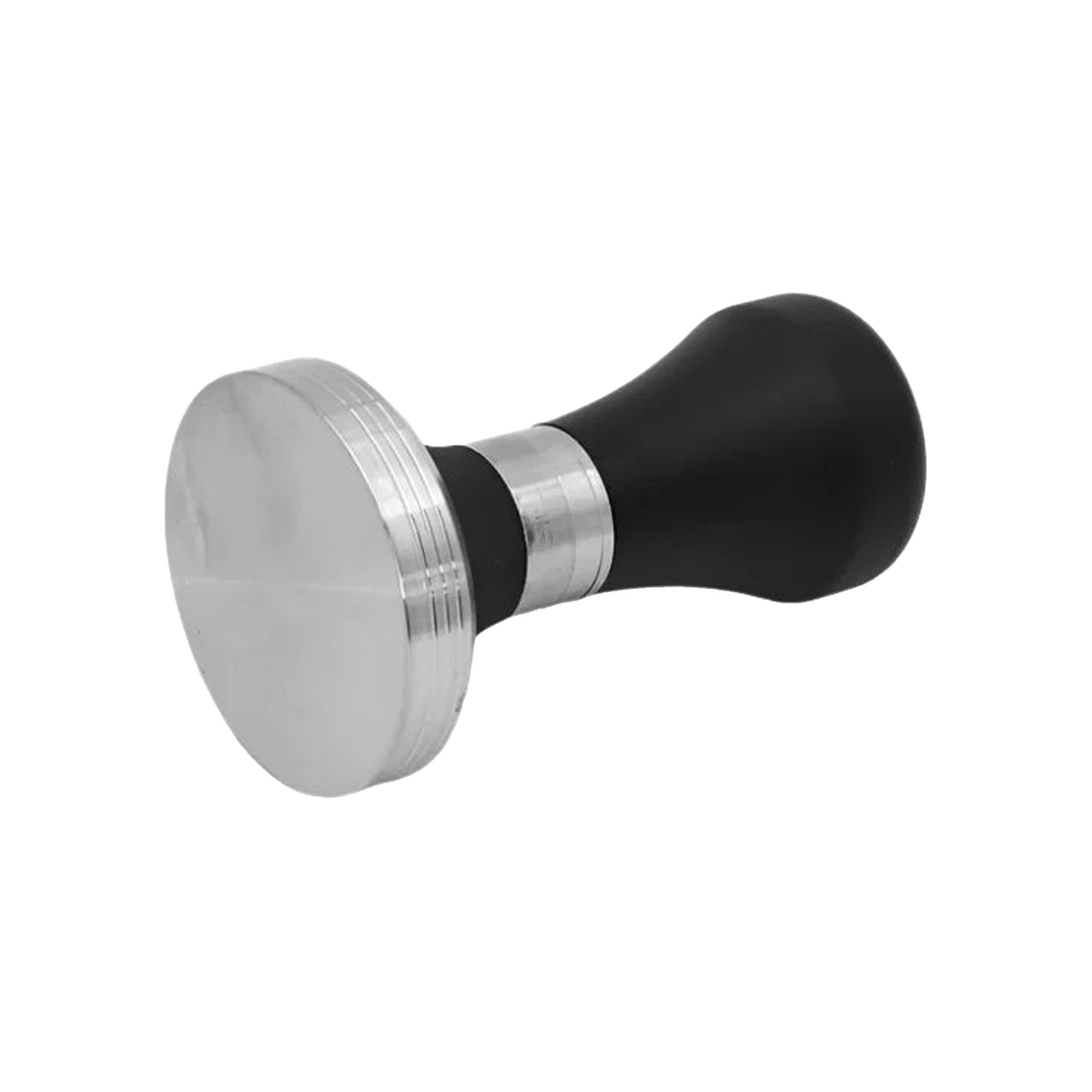 Precise Black Metal Handle Tamper, 58.4mm — original photo; transparent background
