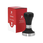 Precise Black Metal Handle Tamper, 58.4mm — original photo; transparent background