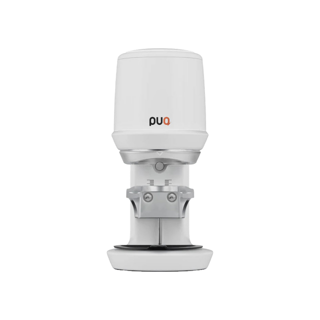 PuqPress - PRO Precision Automatic Tamper - Matt White, 58.3mm, UK Plug — transparent product image