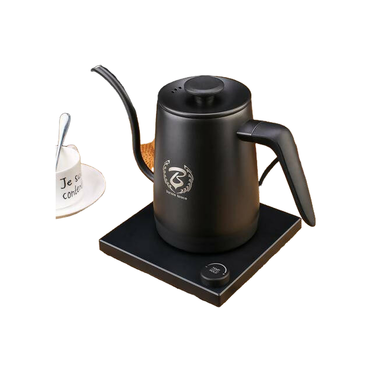Barista Space 1 L Smart Temperature Controlled Electric Coffee Kettle — transparent product image