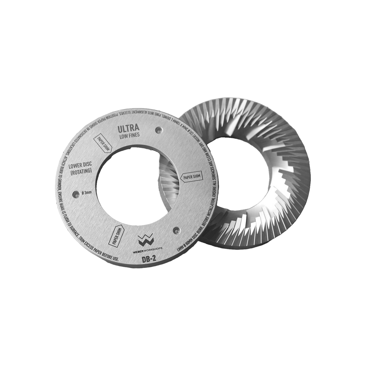 Weber Workshops EG-1 Burrs — transparent product image
