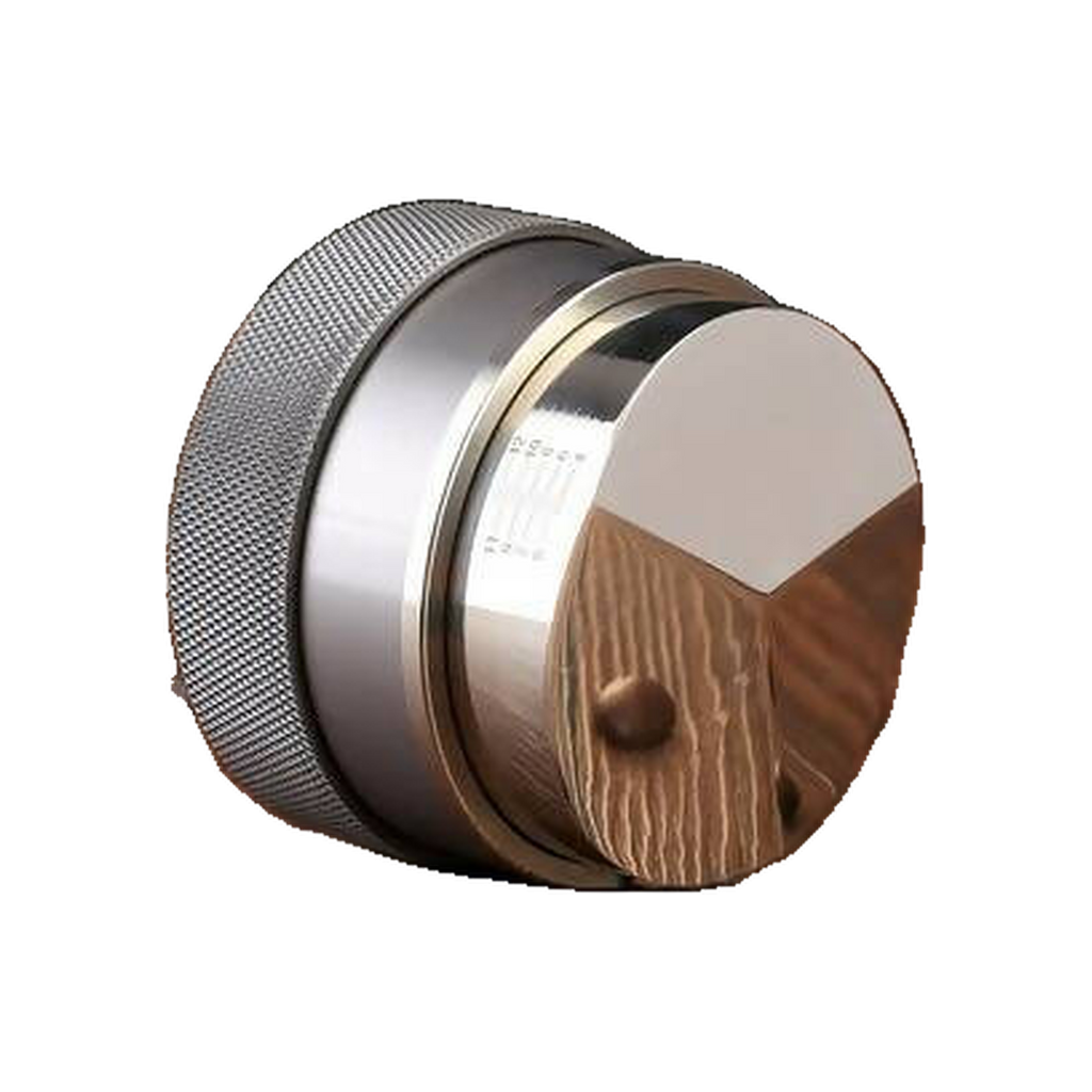 Barista Space Wooden Handless adjustable distribution Tool 58.4mm — original photo; transparent background