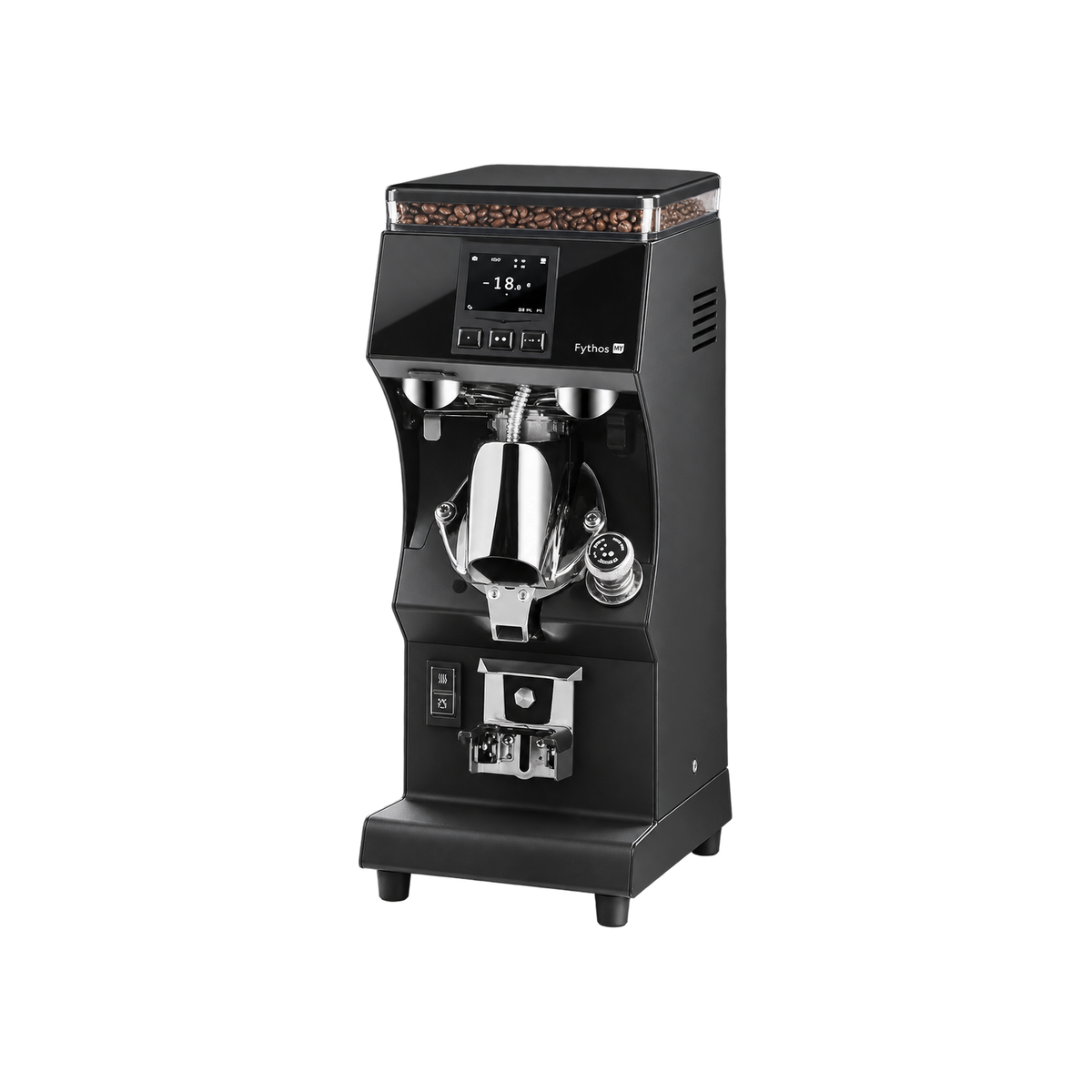 Victoria Arduino - Espresso Grinder MYONE — Black; consistent elevated view, square transparent image