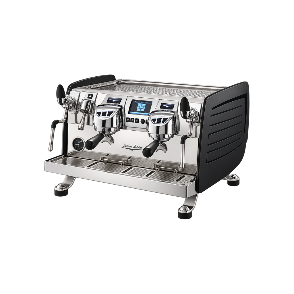 Victoria Arduino 388 Black Eagle Gravitech 2 Group — Black / Without Easy Cream System; consistent elevated view, square transparent image