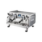 Victoria Arduino 388 Black Eagle Gravitech 2 Group — Steel / Without Easy Cream System; consistent elevated view, square transparent image