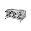 Victoria Arduino 388 Black Eagle Gravitech 3 Group — Steel / Without Easy Cream; consistent elevated view, square transparent image