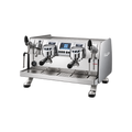Victoria Arduino 388 Black Eagle Volumetric 2 Group — 2 Group / Silver, 2 Group / Stainless With Stainless Steel Eagle; consistent elevated view, square transparent image