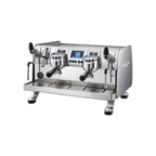 Victoria Arduino 388 Black Eagle Volumetric 2 Group — 2 Group / Silver, 2 Group / Stainless With Stainless Steel Eagle; consistent elevated view, square transparent image