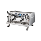 Victoria Arduino Black Eagle Gravitech Espresso Machine – Steelux Finish — 2 Group; consistent elevated view, square transparent image